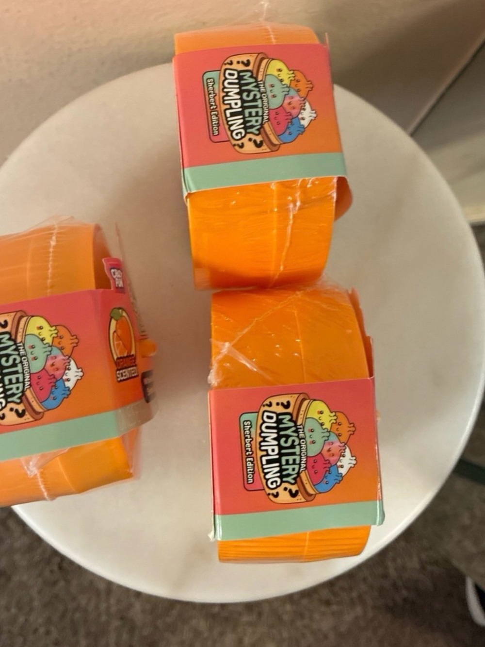 Crazy 8 Mystery Dumpling Sherbert Edition Orange Party Favors - Picture 4 of 4